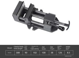 ya 28 10.13 baidi Heavy Duty Rapid Drill Press Flat Vise Pision Bench Drill Woodworking Jig-2