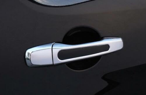 ya 5 8.10 8PCS Chrome Style Exterior Side Door Handle Cover Trim for Ford Explorer 16-19