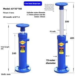 ya 28 10.13 baidi Double Hydraulic Cylinder 5T Upper Flange Single Cylinder Lift Hydraulic Top-5