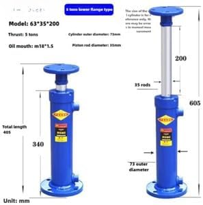 ya 28 10.13 baidi Double Hydraulic Cylinder 5T Upper Flange Single Cylinder Lift Hydraulic Top-6