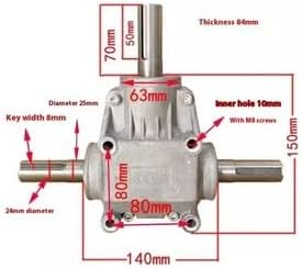 ya 28 10.13 baidi T-type 1:1 Right-angle Gear Reducer 4-mode Gearbox Steering Box Commutator-2
