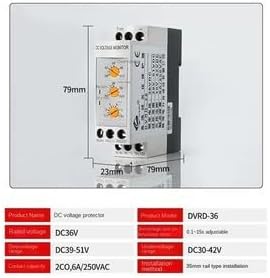 ya 28 10.13 baidi DVRD - 12/24/48 DC Voltage Sensitive Monitor Relay Under & Over Voltage Relay-2