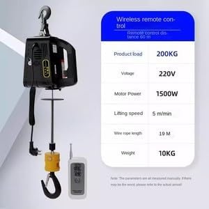 ya 28 10.13 baidi ature Electric Hoist 220V Portable Crane Lifting Air Conditioner Lifter-4