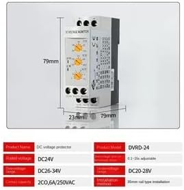 ya 28 10.13 baidi DVRD - 12/24/48 DC Voltage Sensitive Monitor Relay Under & Over Voltage Relay-5