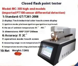 ya 14 9.20 zhengce Automatic Opening and Closing Flash Point Tester Diesel Lubricating Oil Tes-2