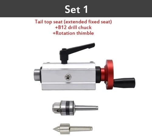ya 28 10.13 baidi Wood Lathe Tailstock Drilling Tailstock B12 Movable Top Chuck Rotary-3