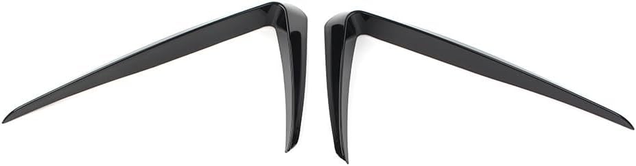 ya 13 9.15 baidi Front Bumper Fog Light Lamp Cover Trim for VW for Golf 7 2013-2016 Glossy Black