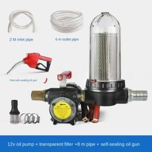 ya 14 9.20 zhengce 24V/12V/220V Pump, Self-priming, Diesel Oil Transfer with Washable Filter-3