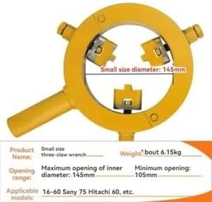 ya 28 10.13 baidi Excavator Forklift Mainte nce Tool Cylinder Wrench Hydraulic Cylinder Removal-8