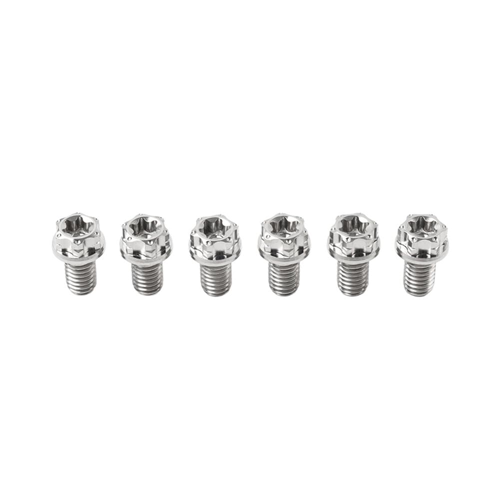 ya 9 10.24 6pcs Bolts Torx Head Flange Screws M8x10mm for Motorcycle Bike