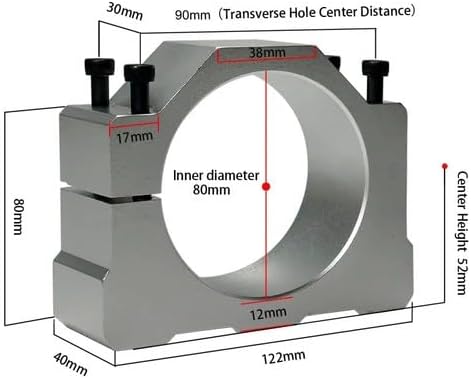ya 14 9.20 zhengce Spindle Clamp 52 57 65 80mm Alu um Motor Mount CNC Engraving Machine Fixtur-1