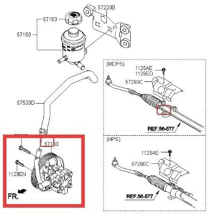 ya 14 9.20 zhengce Power Steering Pump for Hyundai Santa Fe 2014-1