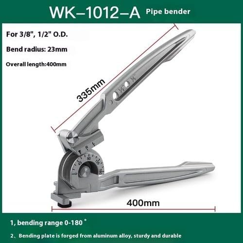 ya 14 9.20 zhengce Manual Pipe Bender, Size 6/8/10 Multi-purpose, Copper Pipe Aluminum Pipe Be-2