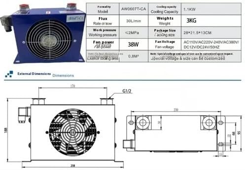 ya 28 10.13 baidi Hydraulic Heat Sink Air Cooler AW0607T AH0607T AH0608T AH0608TL-CA-220V 24V-6-1