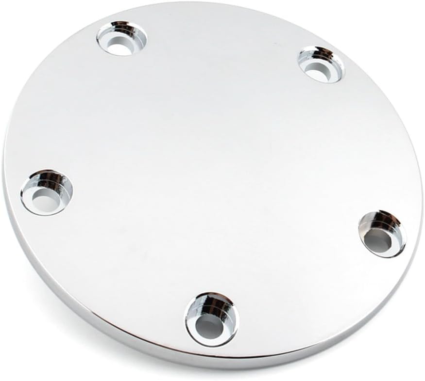 ya 4 8.14 5 Hole Domed Point Timing Ignition Timer Cover Chrome for Harley Softail Touring