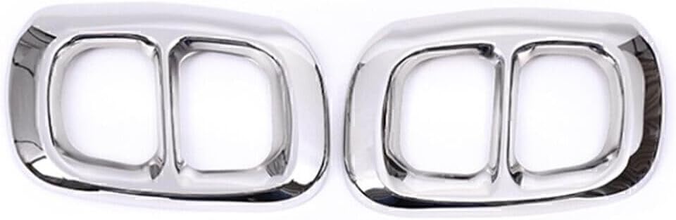 ya 4 8.14 2x Rear Exhaust Muffler Tail Pipe Cover Trim Fit for Benz GLA X156 2015-2018