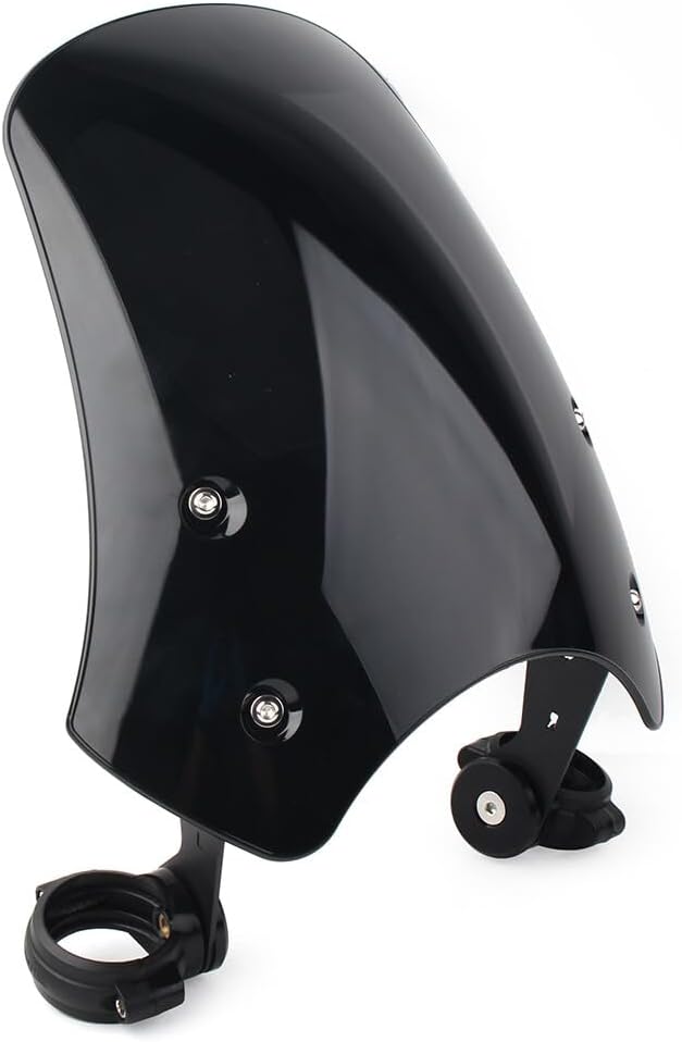 ya 2 8.15 Motorcycle Front Windscreen Windshield Black ABS Fit for Harley Dyna Softail for Model s