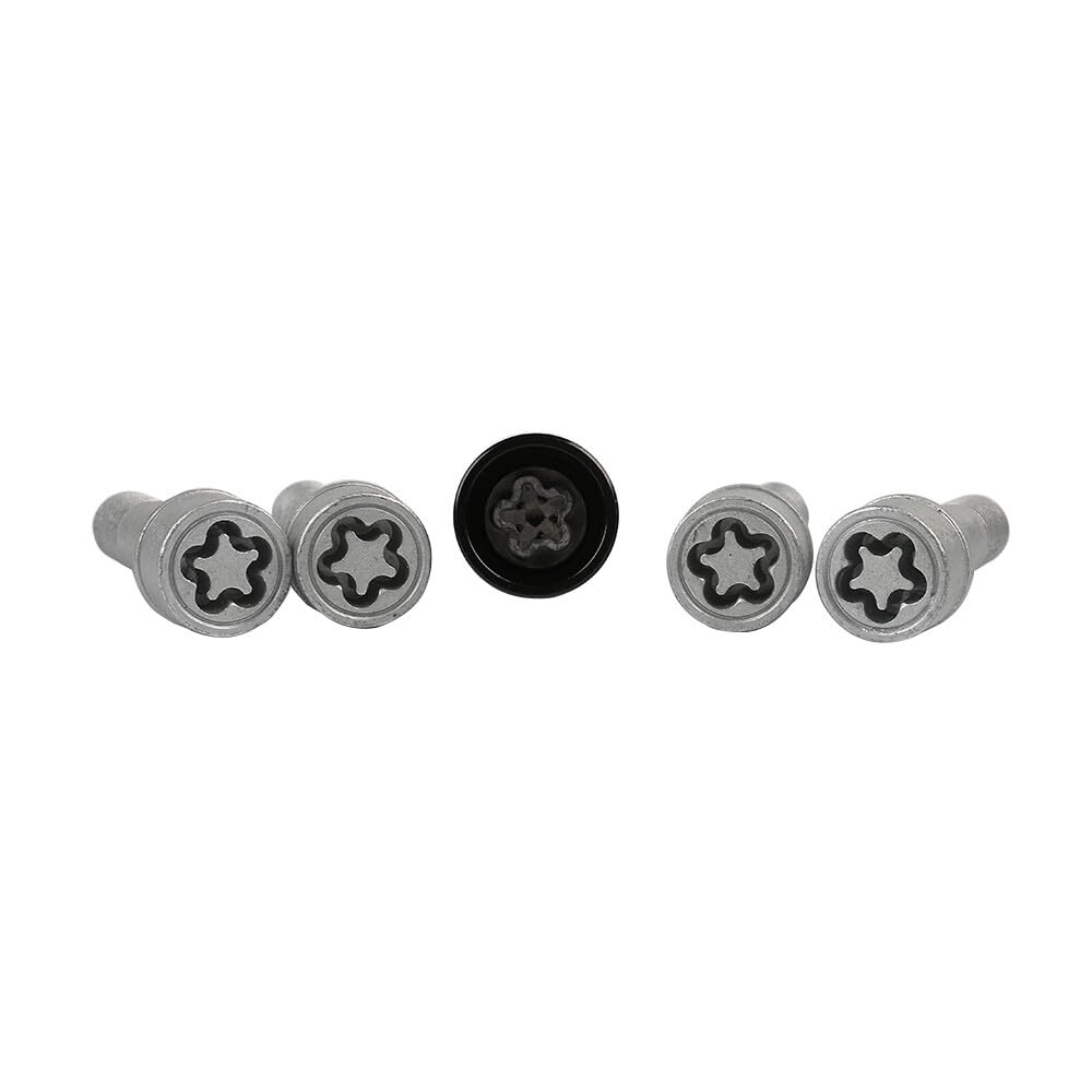 ya 5 8.10 Fits for S500 S550 S600 E200 E250 E300 E400 5Pcs Wheel Locks Kits A0019901707