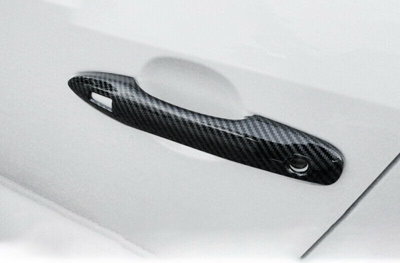 ya 5 8.10 4P for Toyota for Corolla 2019-2023 Carbon Fiber Door Handle Cover Trim W/for Smart Hole