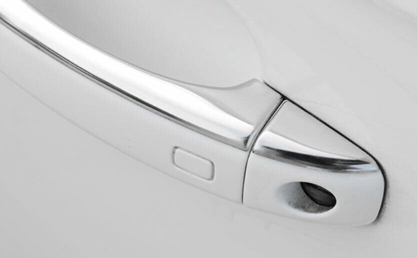 ya 5 8.10 8P for Audi A4 A5 2009-2016 Silver Steel Outside Door Handle Molding Cover Trim