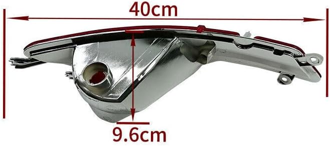 ya 9 10.24 for BMW X6 E71 E72 2008-2010 1 Pair Fog Light Rear Bumper Reflector Fog Lam