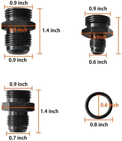 ya 4 8.8.2 10 Micron Inline Fuel Filter w/ 6AN 8AN 10AN Adapter Fitting An6 Fuel Filter