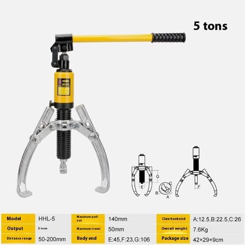 ya 14 9.20 zhengce Hydraulic Gear Puller Three Reversible Jaws HHL-5 Multi-function Pulling Co-1