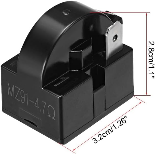 ya 26 10.21 baidi 4.7 Ohm 1 Pin Refrigerator PTC Relay Black