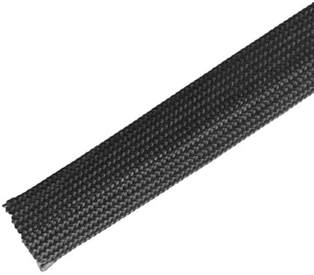 ya 4 8.8.2 Heat Shield Sleeve- 1/2 ID x 10' Black Adjustable for Automotive Wires and Cables Brake Lines
