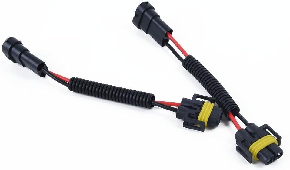 ya 13 9.15 baidi 2Pcs H11 H8 H9 Conversion Harness Bulb Socket Adapter For Headlight Fog Lamp