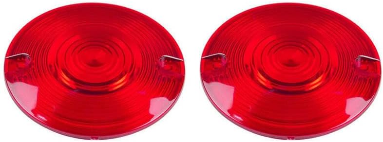 ya 2 8.15 Red Turn Signal Light Lens Covers Fit for Harley Touring Electra Glide Road King