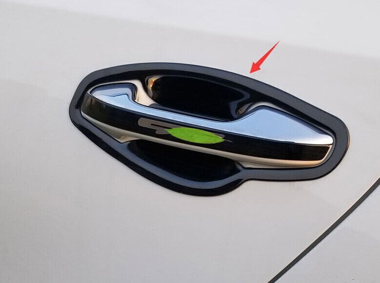 ya 2 8.15 for Kia Forte K3 2019-2023 Steel Black Exterior Side Door Bowl Cover Trim 8 pcs