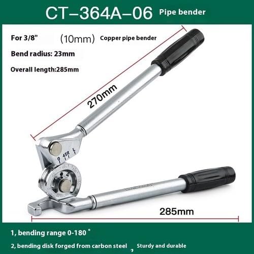 ya 14 9.20 zhengce Manual Pipe Bender, Size 6/8/10 Multi-purpose, Copper Pipe Aluminum Pipe Be-19