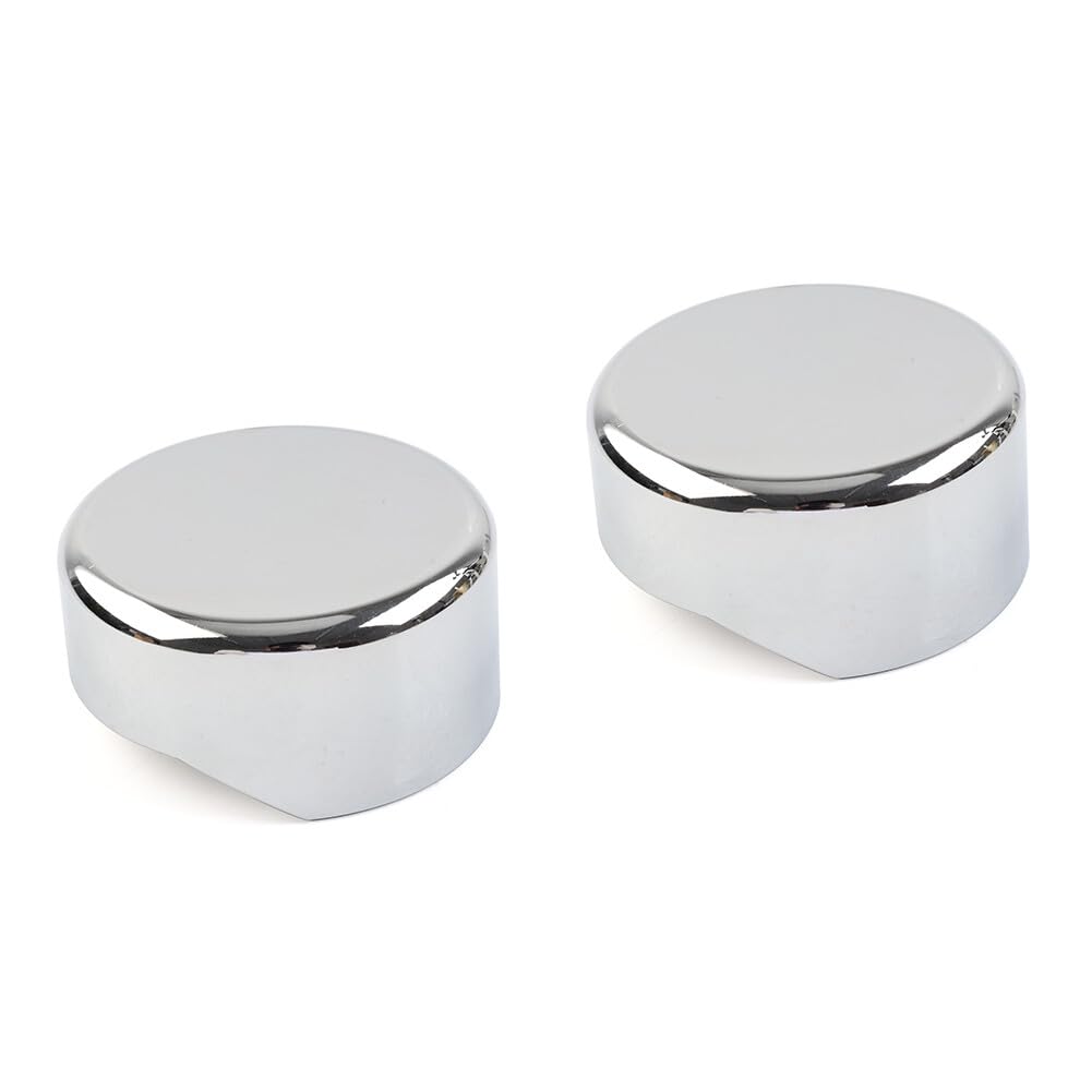 ya 6 8.14 Chrome Upper Fork End Caps for Harley Softail Breakout FXBR FXBRS 2018 2019-2023