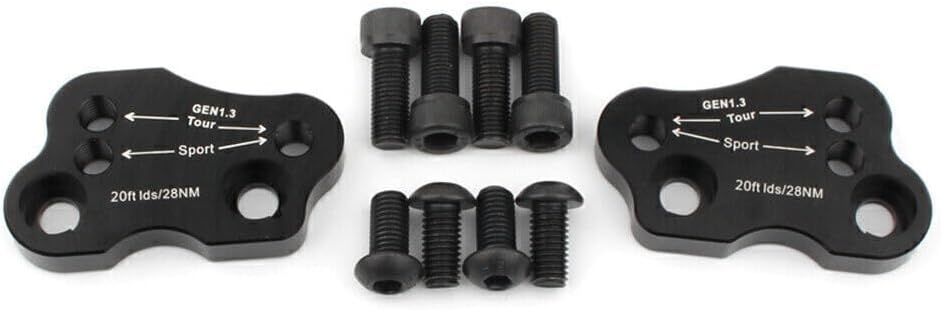 ya 13 9.15 baidi Motorcycle Adjustable Handlebar Risers Adapter BLK for Honda Goldwing GL1800 2018-20