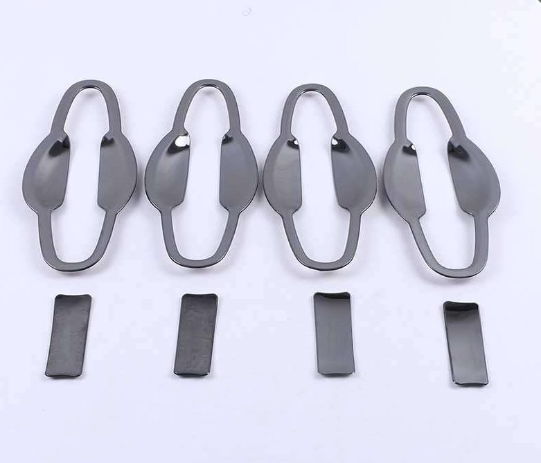 ya 5 8.10 for Toyota RAV4 2013-2018 Black Decor Exterior Side Door Bowl Cup Cover Trim 8P