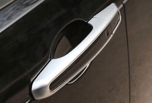 ya 5 8.10 for Range Rover Evoque 2012-19 Exterior Side Door Handle Cover Trim Matte Silver