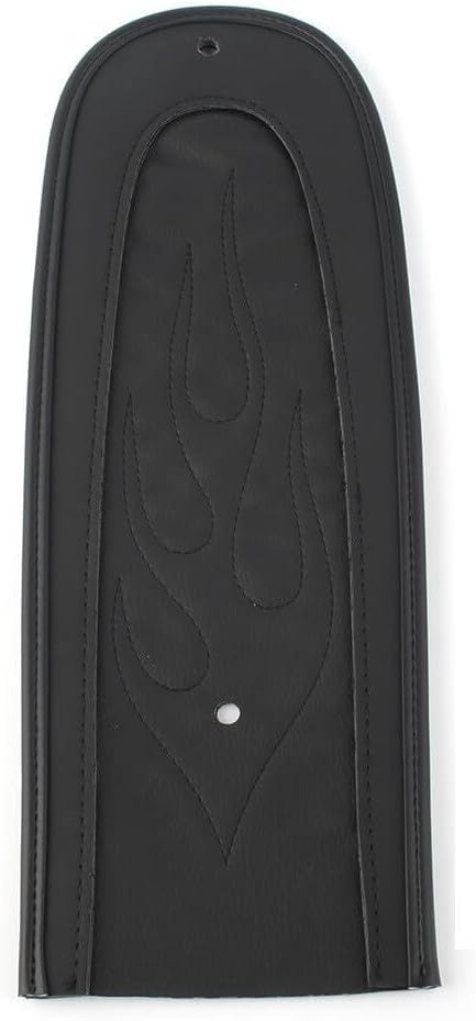 ya 14 9.20 zhengce Flame Stitch Leather Rear Fender Bib Black for Harley Dyna 2006-2017 Motorc-1