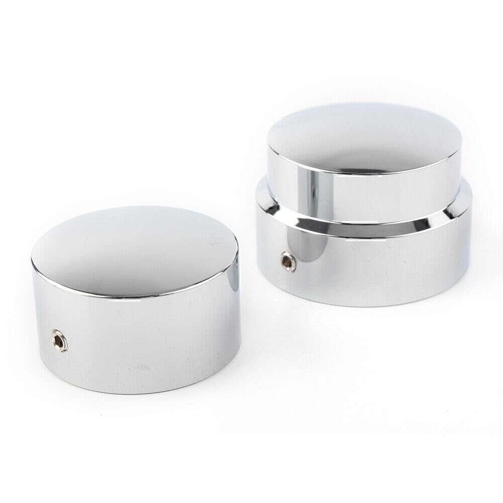 ya 9 10.24 Chrome Rear Axle Nut Cover Cap Sets for Harley XG 2015 -up & XL Dyna 2008 -