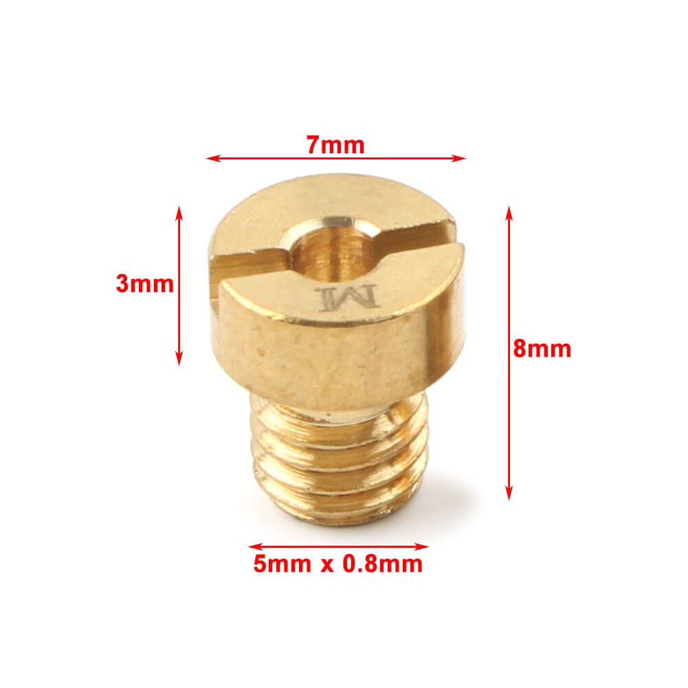 ya 7 8.24 baidi 90-110 M5 Main Jet for Dellorto Carburetor SHA SHB UA UB PHBG VHB-CS VHBT-CS
