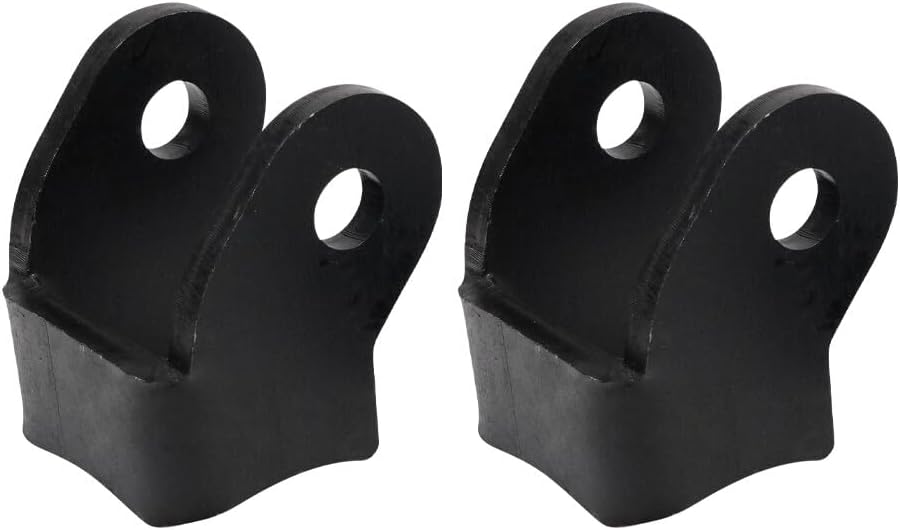 ya 5 8.10 Paired Iron Weld On Shock Bracket Wide Flat Mount R1180 Straight Universal Black