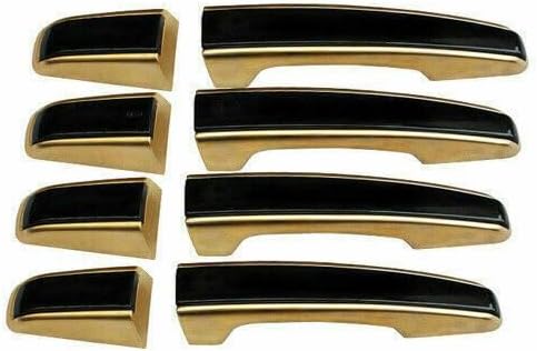 ya 10 9.16 baidi Black Golden External Door Handle Cover Trim 8Pcs for Range Rover L405 2013-2022