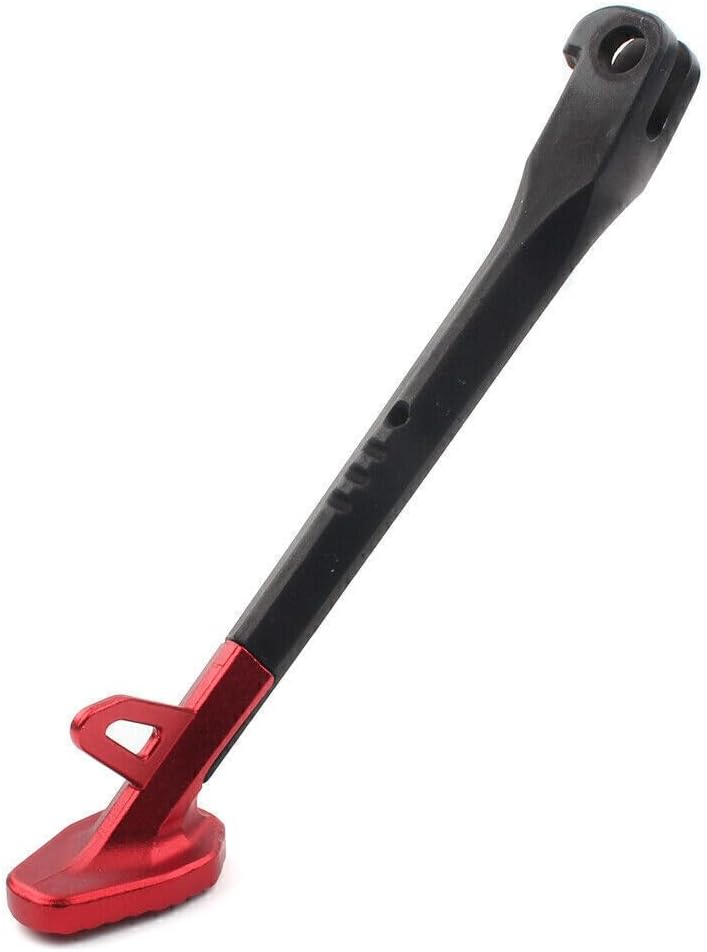 ya 2 8.15 250MM Single Side Stand Leg Kickstand Supporter Black+Red CNC Alloy Motorcycle