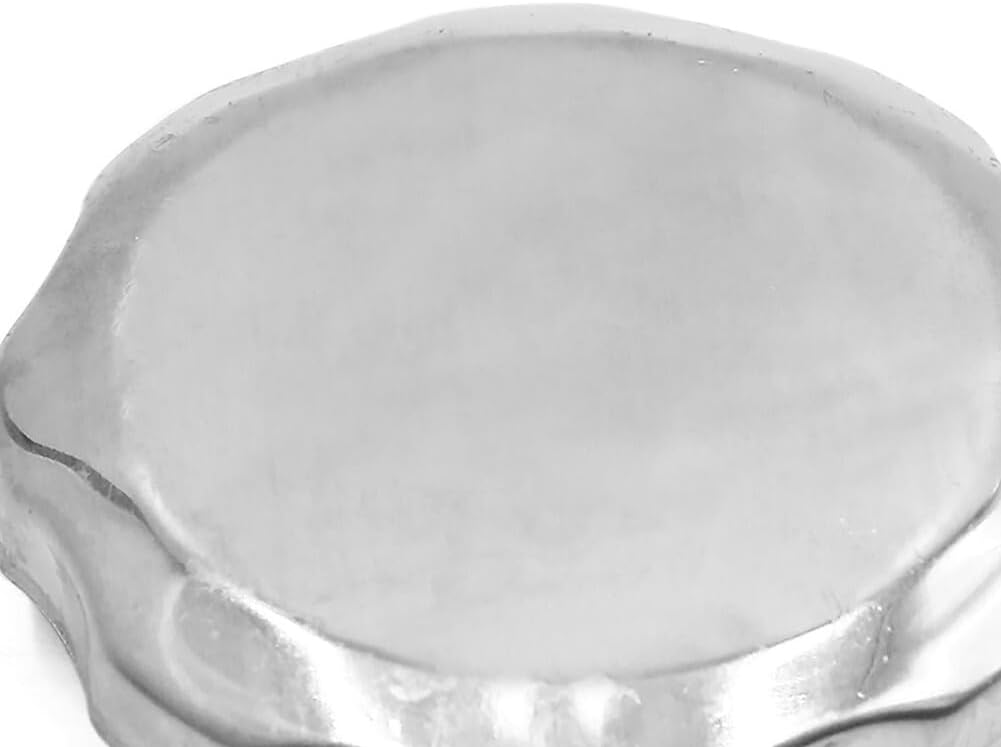 ya 9 10.24 Hassle Installation Silver Metal Gas Cap Cover for Motorcycle Scooter