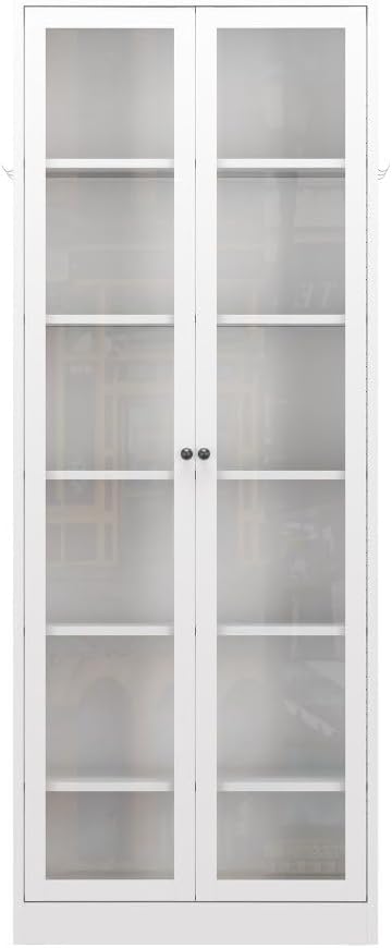 ya 28 10.13 baidi Tall Metal 72 Kitchen Pantry Cabinet - 5 Adjustable Shelves, White