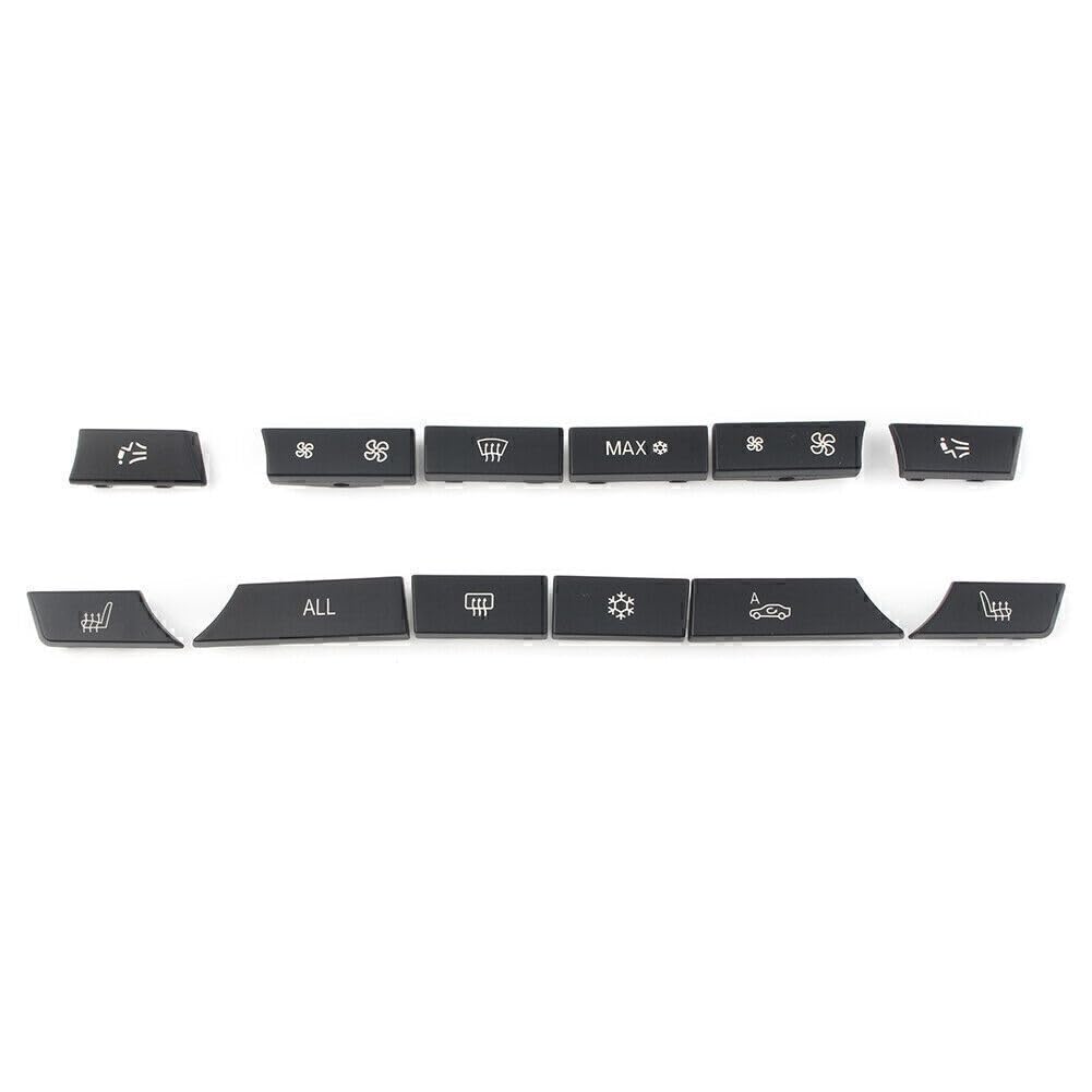 ya 3 8.24 baidi Set 12 Button Key Caps Repair Kit A/C Heater Switch Fit for BMW 5 6 7 F10 F01 F12