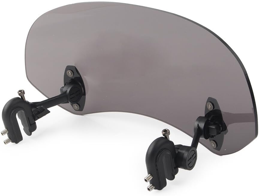 ya 2 8.15 1x For Motorcycle Adjustable Windshield Clip On Extension Spoiler Wind Deflector