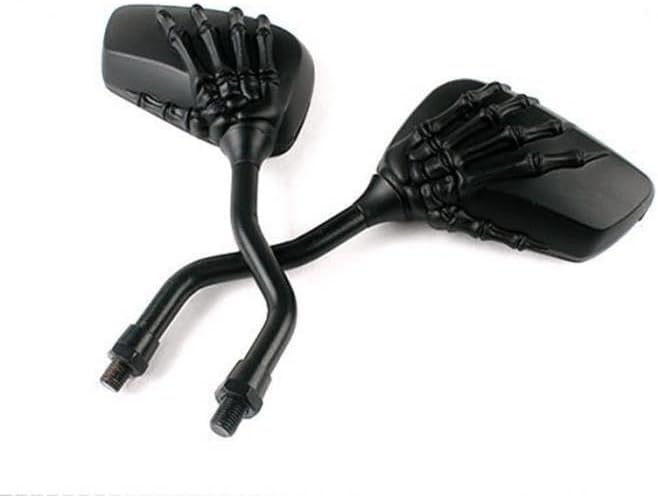 ya 14 9.20 zhengce Motorcycle Bike Rearview Mirrors Skull Hand Claw for Kawasaki KZ1000A KZ100-1