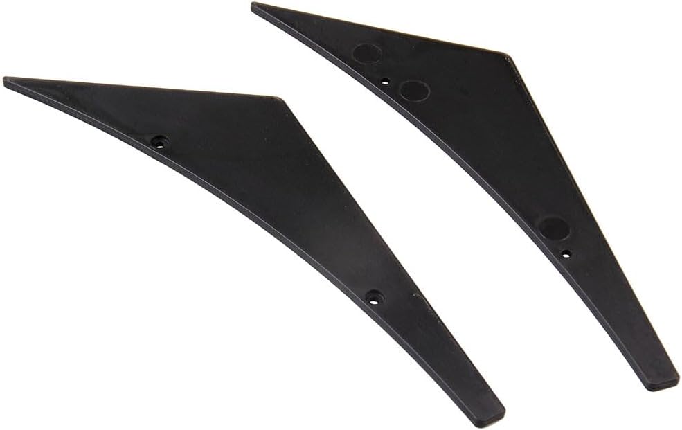 ya 2 8.15 4pcs Black Pattern Car Bumper Fin Canard Splitter Diffuser Valence Spoiler Lip