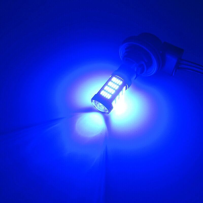ya 4 8.8 2 Ultra Blue 3157 3457 4157 Car Truck DRL Daytime Running Light 92-SMD LED Bulbs